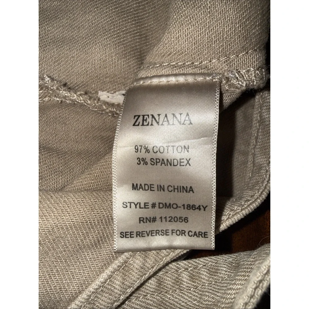 Zenana Niccola Knot Strap Overalls Women's Size Large Camel Tan Wide Leg - Picture 6 of 9